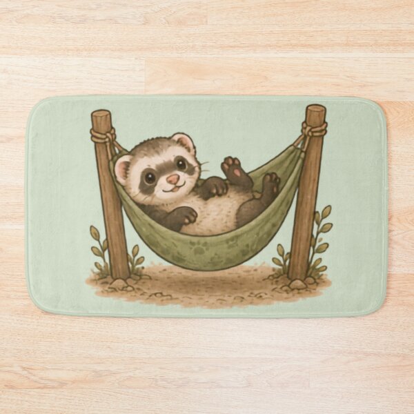 Item preview, Hammock Hangout Ferret designed and sold by MellowMunchkins.