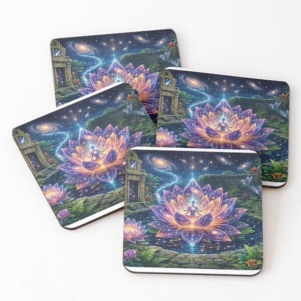Item preview, Lotus Goddess Awakening - Ancient Temple Garden designed and sold by Duoluminis-luminko.
