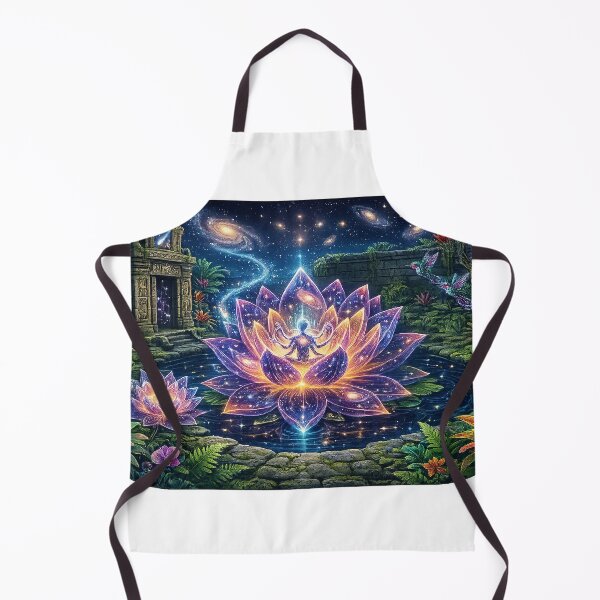 Item preview, Lotus Goddess Awakening - Ancient Temple Garden designed and sold by Duoluminis-luminko.