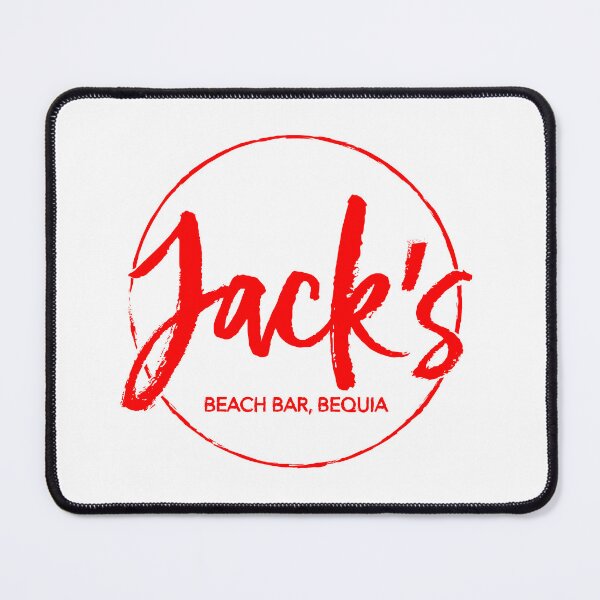 Item preview, Jack's Beach Bar Bequia Red Calligraphic Logo designed and sold by kimgrq.
