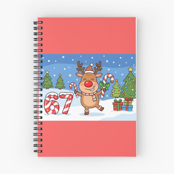 Item preview, funny rudolph the red nosed raindeer christmas candy cane 67 designed and sold by Softie Sticker Studio.