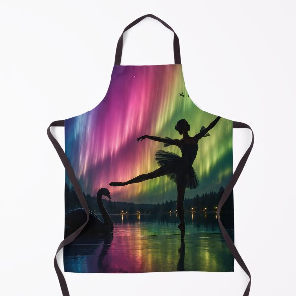 Item preview, Black Swan Aurora | Ballerina Beneath the Northern Lights | Dreamlike Fantasy Art designed and sold by Extravanganzza.