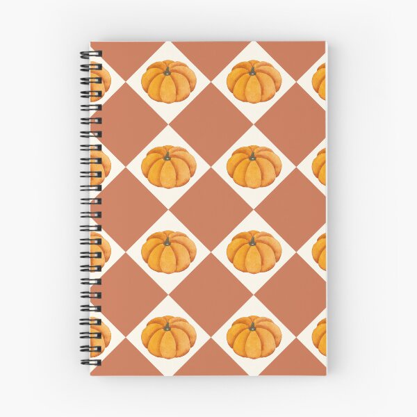 Item preview, Watercolor Pumpkin Checkerboard Fall Autumn Pattern designed and sold by Zaya_art.
