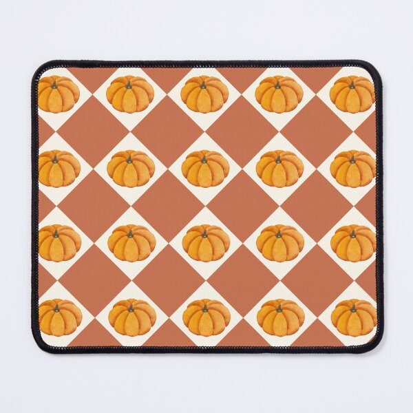 Item preview, Watercolor Pumpkin Checkerboard Fall Autumn Pattern designed and sold by Zaya_art.