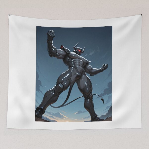 Item preview, Video Game - Fighting Game Character, Aggressive Robotic Cyborg designed and sold by AnimeShin.