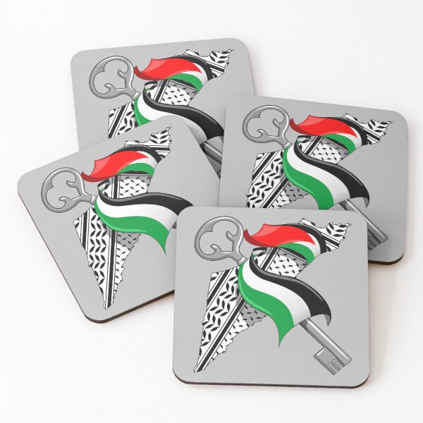Item preview, Palestinian Flag wrapped around Palestine and Key designed and sold by BluedarkArt.