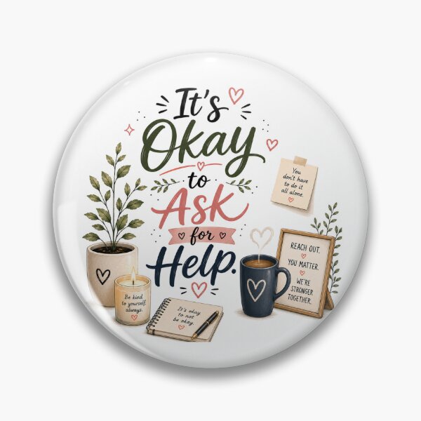 Item preview, It's Okay to Ask for Help. designed and sold by KrithigaArts.