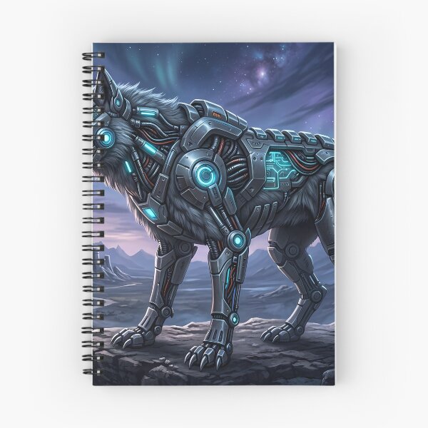 Item preview, Biomechanical Cyber Wolf Sci-Fi Cyberpunk designed and sold by Patryk9696.