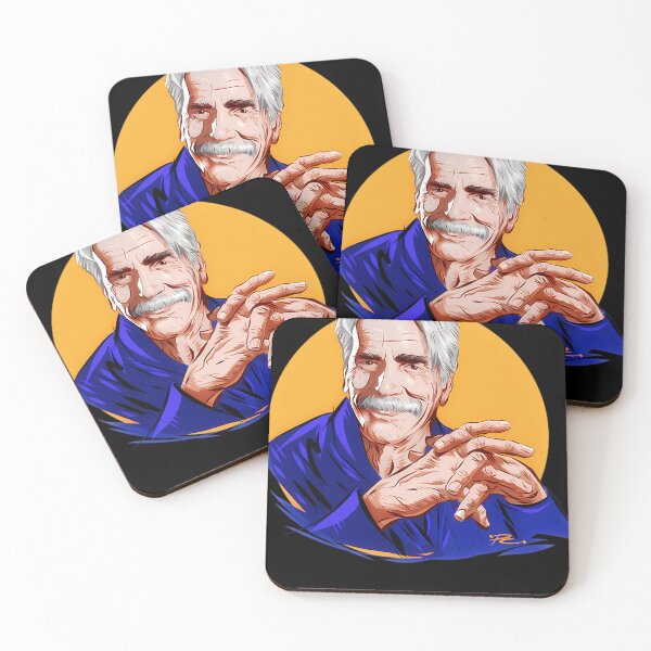 Item preview, Sam Elliott - An illustration by Paul Cemmick designed and sold by BoneAndWeave.
