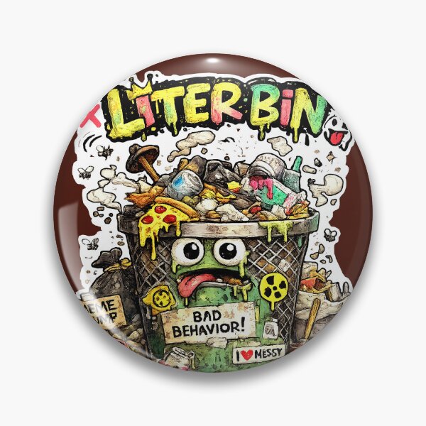 Item preview, Litterbin Meme Dump - Bad Behavior Trash Life Streetwear designed and sold by snewen.