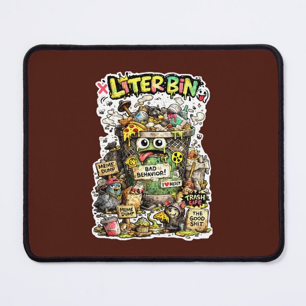 Item preview, Litterbin Meme Dump - Bad Behavior Trash Life Streetwear designed and sold by snewen.