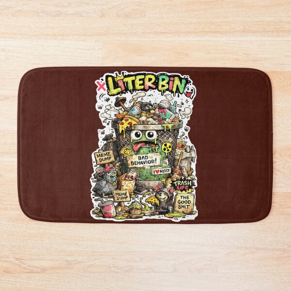 Item preview, Litterbin Meme Dump - Bad Behavior Trash Life Streetwear designed and sold by snewen.
