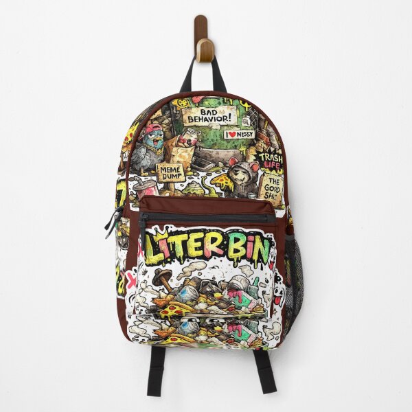 Item preview, Litterbin Meme Dump - Bad Behavior Trash Life Streetwear designed and sold by snewen.