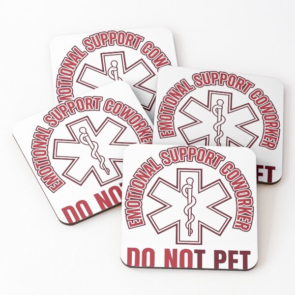 Item preview, Emotional Support Coworker Do Not Pet Funny Workplace T-Shirt designed and sold by StickerNestYou.