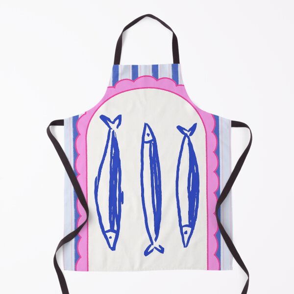 Item preview, Blue Sardine Fish Coastal Kitchen Art designed and sold by asudesign.