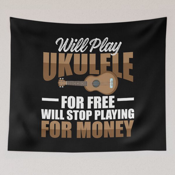 Item preview, will play ukulele for free - will stop playing for money designed and sold by babyherc.