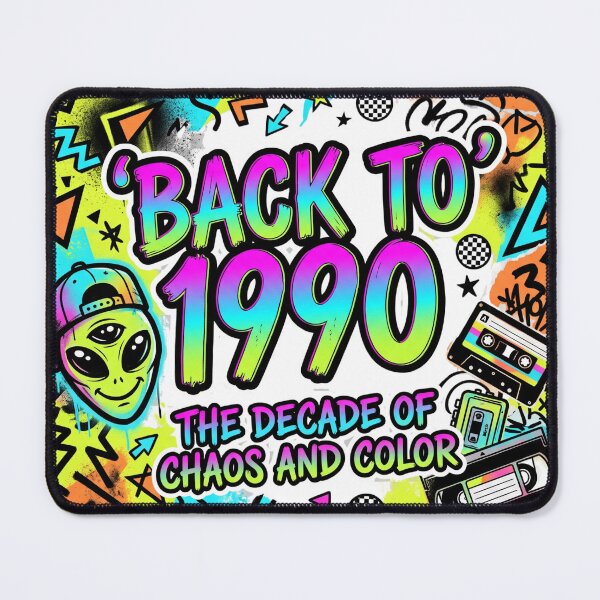 Item preview, Back To 1990 Decade Of Chaos And Color Retro Alien Art designed and sold by rich-moda.