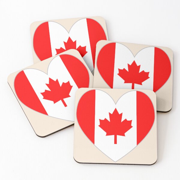 Item preview, Traditional Canadian Flag Heart designed and sold by AuntieShoe.
