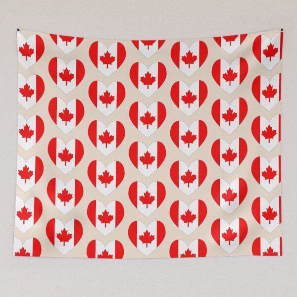 Item preview, Traditional Canadian Flag Heart designed and sold by AuntieShoe.