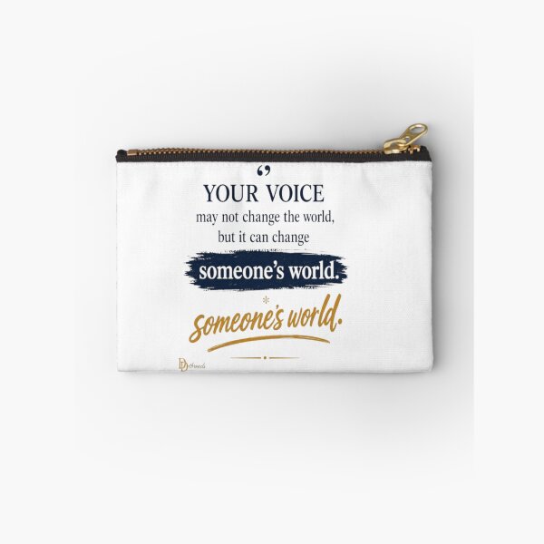 Item preview, Your Voice Can Change Someone's World – Inspirational Quote designed and sold by DesignerThreads.