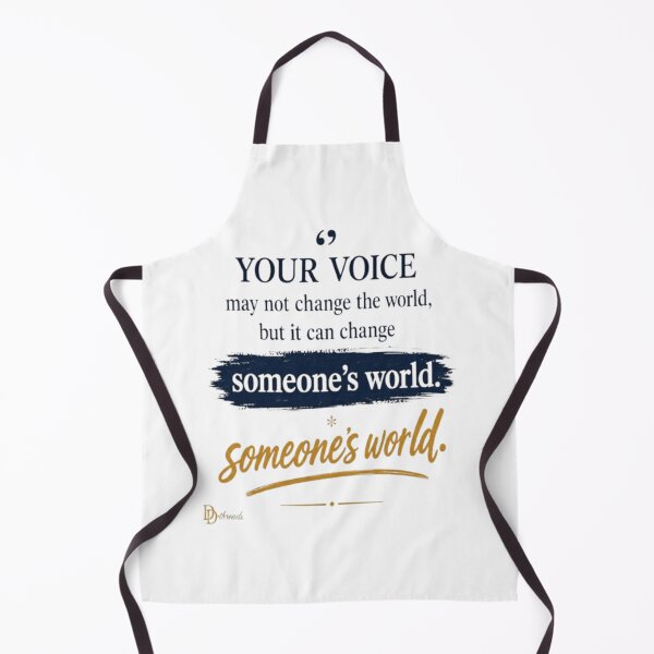 Item preview, Your Voice Can Change Someone's World – Inspirational Quote designed and sold by DesignerThreads.