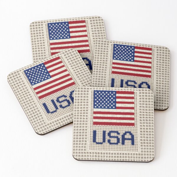 Item preview, Filet Crochet USA Flag Patriotic Wall Art designed and sold by LuisWorks.