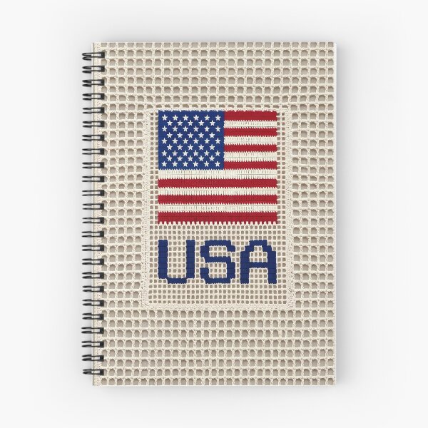 Item preview, Filet Crochet USA Flag Patriotic Wall Art designed and sold by LuisWorks.