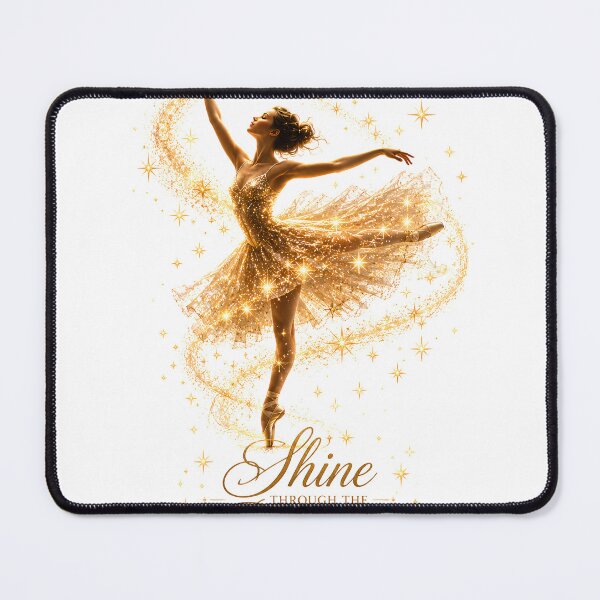 Item preview, Shine Through the Dance | Golden Star Ballerina Inspirational T-Shirt designed and sold by CalmMandala.