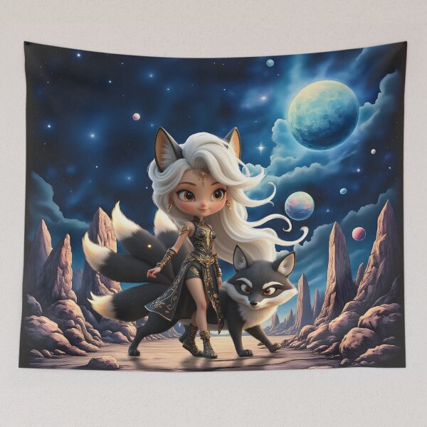 Item preview, Celestial Kitsune – Guardian of the Four Tails designed and sold by nicky2342.