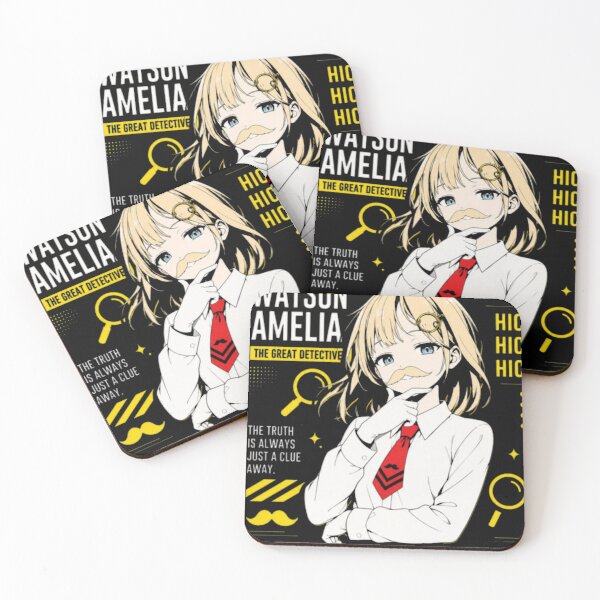 Item preview, Amelia Watson Mustache Retro Art designed and sold by Wonderdisi.