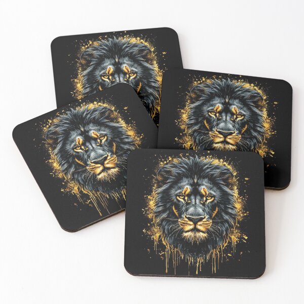 Item preview, Lion black and gold designed and sold by Grypis.