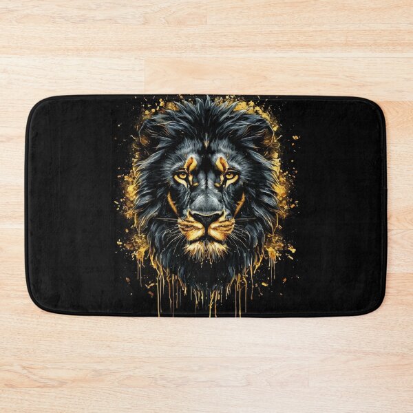 Item preview, Lion black and gold designed and sold by Grypis.