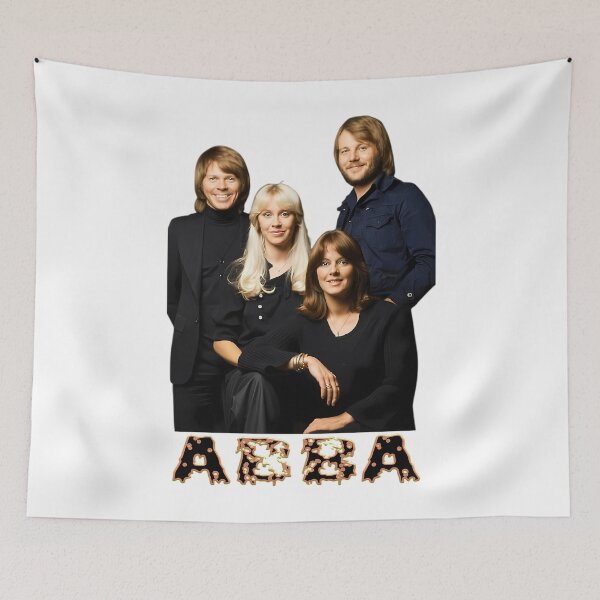 Item preview, vintage disco era pop quartet glowing portrait designed and sold by BigPass.