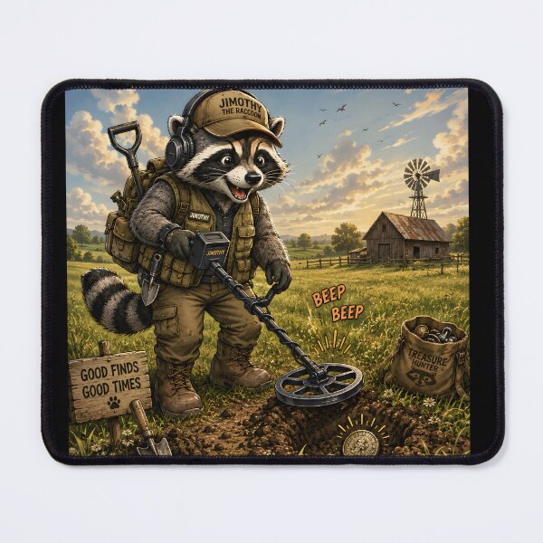 Item preview, Jimothy the Treasure hunter designed and sold by Metaldetectorz.