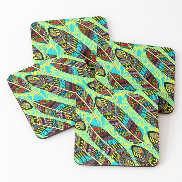 Item preview, Boho Bohemian Colorful Feathers  designed and sold by Divine Ease.