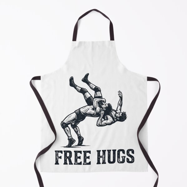 Item preview, Free Hugs Vintage Wrestling Suplex Funny Combat Sports Irony designed and sold by raedattia.