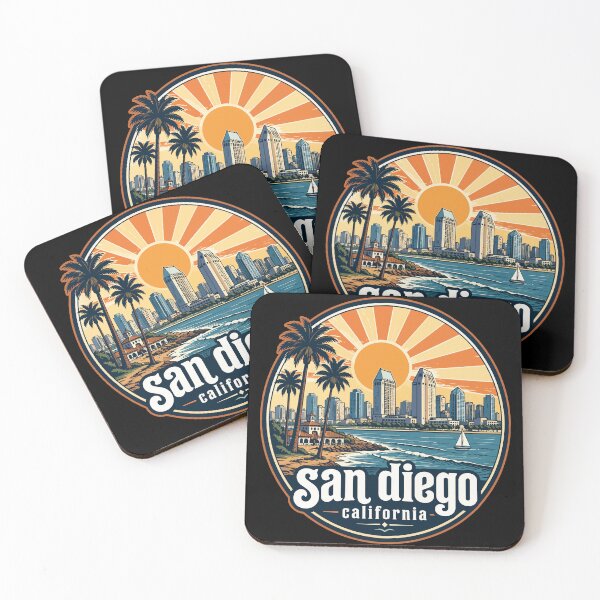 Item preview, San Diego California Coast Retro Vintage Travel designed and sold by TomFrontierArt.