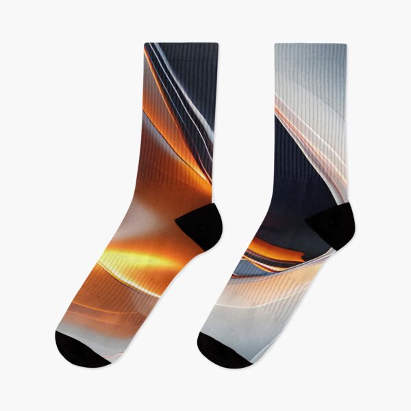 Item preview, Liquid Amber Gold Metallic Chrome Abstract Waves designed and sold by LYAN-STORE.