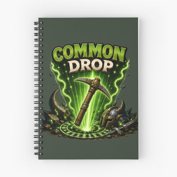 Item preview, Common Drop Pickaxe Fantasy RPG Loot Gamer Design designed and sold by PXEpic.
