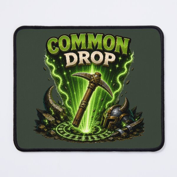 Item preview, Common Drop Pickaxe Fantasy RPG Loot Gamer Design designed and sold by PXEpic.