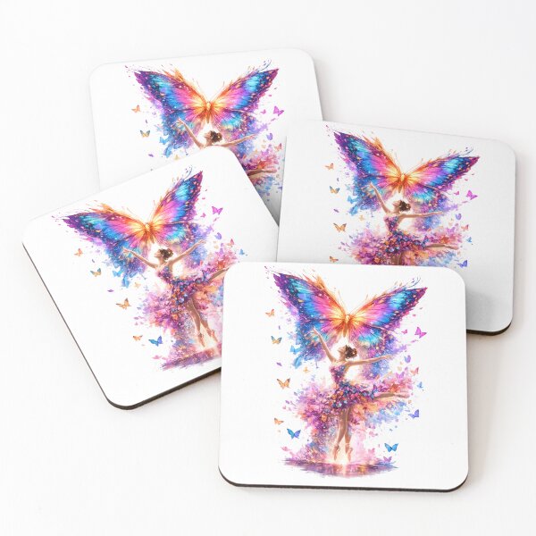 Item preview, Butterfly Dreams | Colorful Butterfly Ballerina Fantasy Dance T-Shirt designed and sold by CalmMandala.