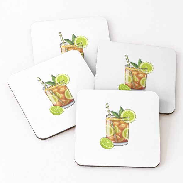 Aperçu de l'œuvre Illustration d'une boisson estivale au thé glacé menthe-citron vert créée et vendue par Hello-Cuties.