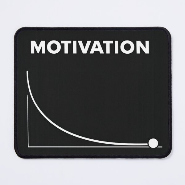Item preview, Motivation Decay Graph Funny Minimalist Anti Motivation Design designed and sold by Nawi32.
