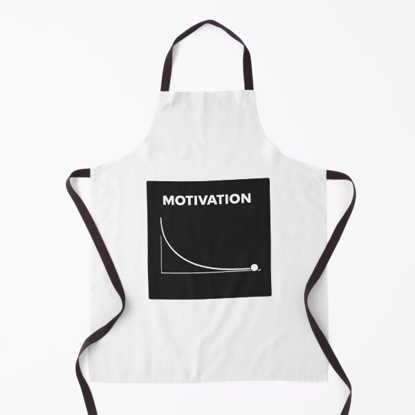 Item preview, Motivation Decay Graph Funny Minimalist Anti Motivation Design designed and sold by Nawi32.