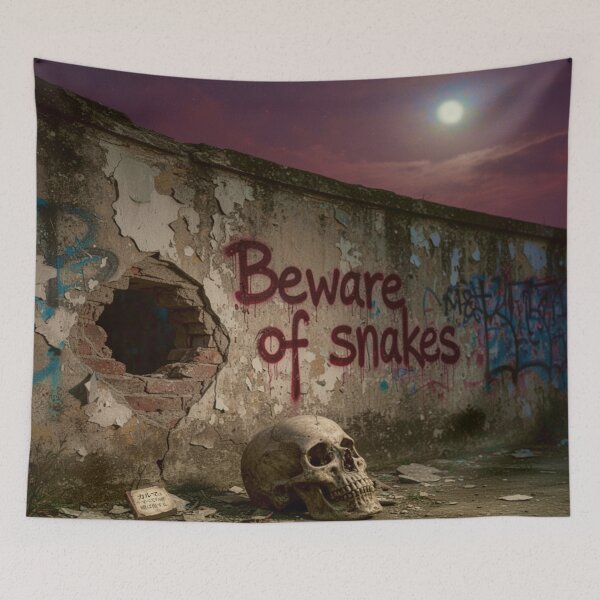 Item preview, Graffiti wall - Beware of snakes - (Book Japanese inscription) designed and sold by Segasprojects.