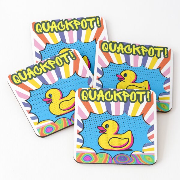 Item preview, Retro Pop Art Rubber Duck - "QUACKPOT!" designed and sold by La-Bogi.