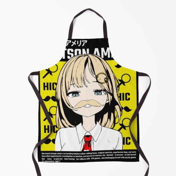 Item preview, Amelia Watson With Mustache designed and sold by Doce Caos Criativo.