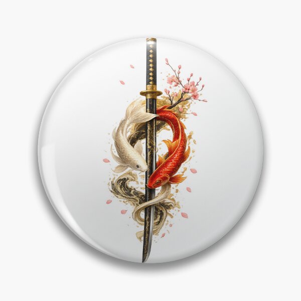 Item preview, Yin Yang Koi Katana designed and sold by ichiyori.