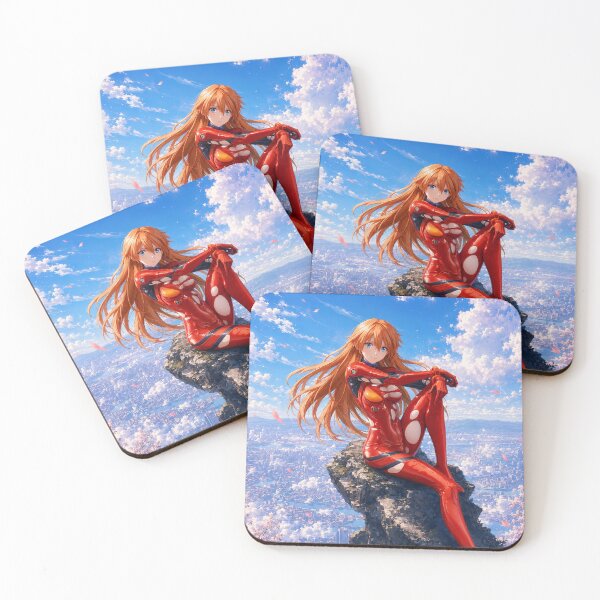 Item preview, Asuka Soryu Langley above the clouds designed and sold by Pixel Otaku Gallery.