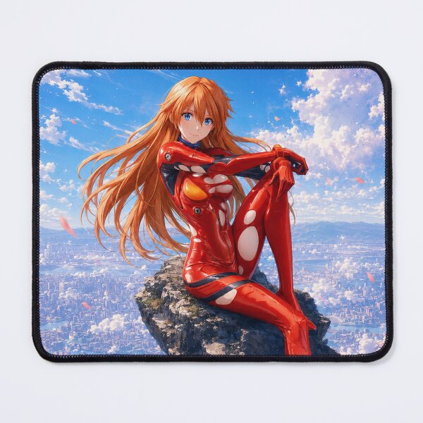 Item preview, Asuka Soryu Langley above the clouds designed and sold by Pixel Otaku Gallery.